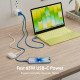 Targus HyperJuice Flex 65W GaN Ordinateur portable, Smartphone, Casque, Consoles portables Bleu, Blanc Secteur Intérieure