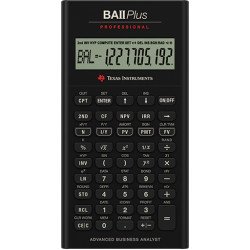 Texas Instruments BA-II Plus calculatrice Poche Calculatrice financière Noir Texas Instruments BA-II Plus calculatrice Poche Calculatrice financière Noir