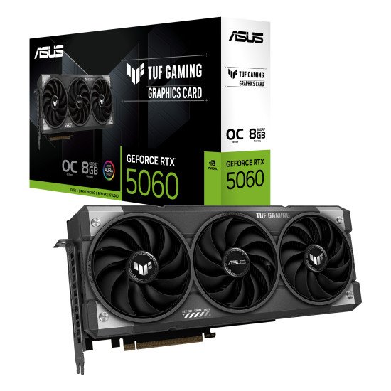 ASUS TUF Gaming TUF-RTX5060-O8G-GAMING NVIDIA GeForce RTX 5060 8 Go GDDR7 ASUS TUF Gaming TUF-RTX5060-O8G-GAMING NVIDIA GeForce RTX 5060 8 Go GDDR7