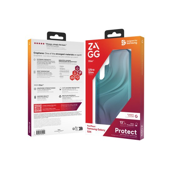 ZAGG Milan Galaxy S24 Deep Aurora coque de protection pour téléphones portables
