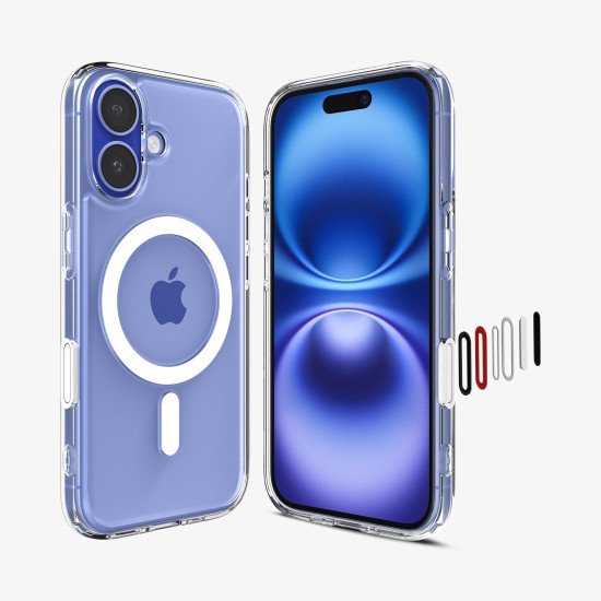 Spigen Ultra Hybrid T (MagFit + Camera Control) coque de protection pour téléphones portables 15,5 cm (6.1") Housse Transparent, Blanc