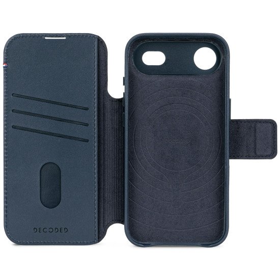 Decoded Leather Detachable Wallet Apple iPhone 17 Air Navy Shadow coque de protection pour téléphones portables 16,5 cm (6.5") Housse Marine