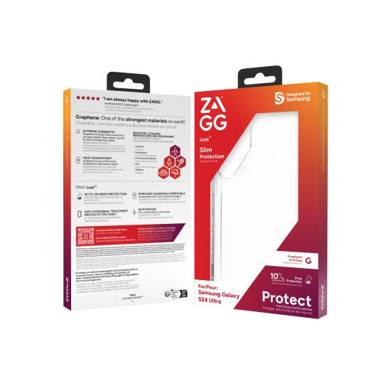 ZAGG Luxe Galaxy S24 Ultra Clear coque de protection pour téléphones portables