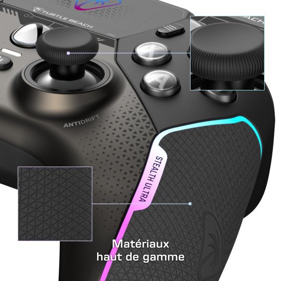 Turtle Beach Stealth Ultra Sans fil Haute Performance avec Station de Charge Rapide, Butée de gâchette réglables et Ecran de Commande pour Xbox Series X|S, Xbox One & PC [Licence officielle pour Xbox]