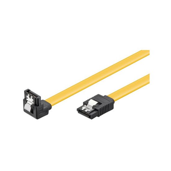 Goobay TAKSATA030DR câble SATA 0,3 m SATA 7-pin Noir, Jaune