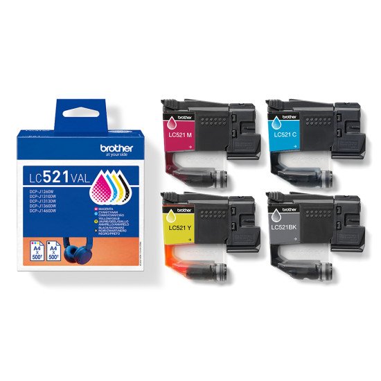 Brother LC521VAL Cartouche d'encre originale de - multipack