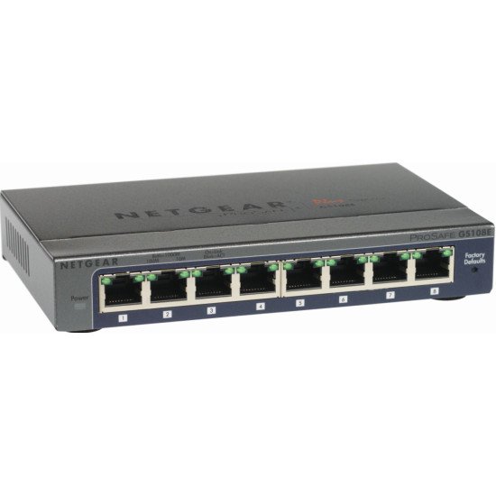 Netgear GS108E Switch Gigabit Ethernet 