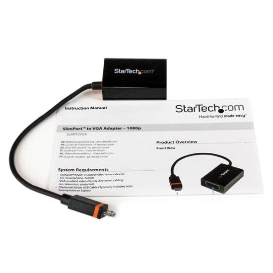 StarTech.com Convertisseur vidéo Slimport / MyDP vers VGA - Adaptateur Micro USB vers VGA pour HP Chromebook 11 - 1080p