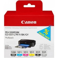 Canon PGI-550PGBK-CLI551 / Pack de 6 cartouches d'encre.
