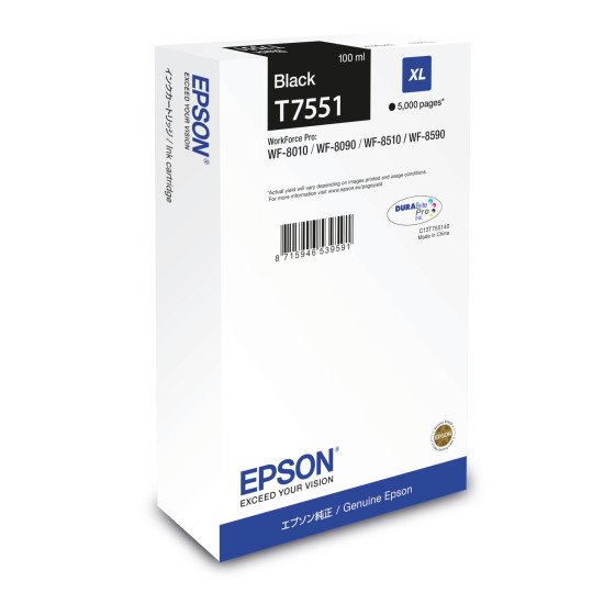Epson C13T755140 Encre Noire XL