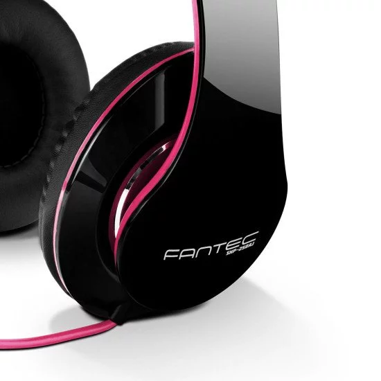 Fantec SHP-250AJ Casque Avec fil Arceau Musique Noir, Rose Fantec SHP-250AJ Casque Avec fil Arceau Musique Noir, Rose