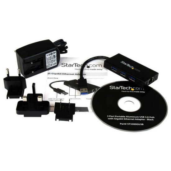 StarTech.com ST7300USBME Hub USB 3.0 portable à 3 ports