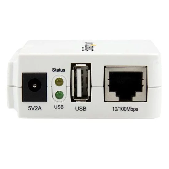 StarTech.com Serveur d'impression USB 2.0 sans fil N avec port Ethernet 10/100 Mb/s - 802.11 b/g/n StarTech.com Serveur d'impression USB 2.0 sans fil N avec port Ethernet 10/100 Mb/s - 802.11 b/g/n