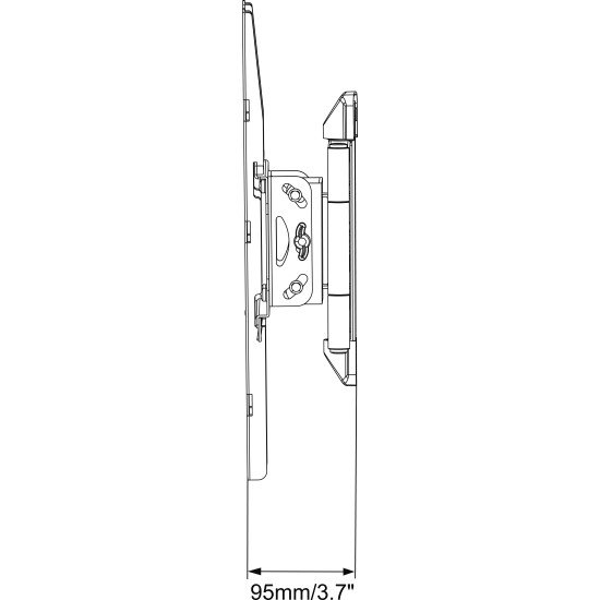 Mount Massive MNT 208 support pour téléviseur 139,7 cm (55") Noir