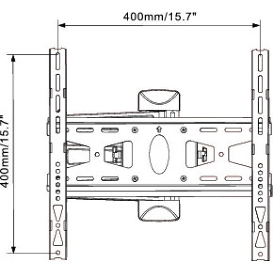 Mount Massive MNT 208 support pour téléviseur 139,7 cm (55") Noir