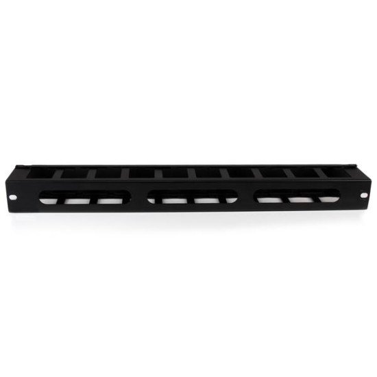 StarTech.com Panneau de gestion de câbles horizontal 1U pour rack de serveur - Guide pour câbles avec couverture