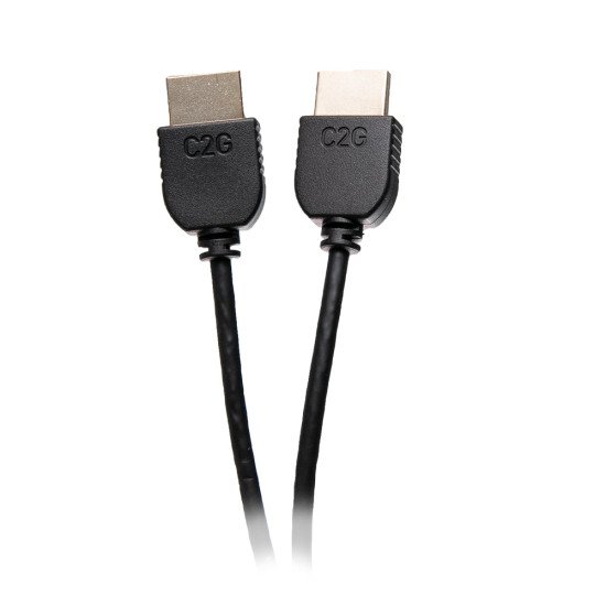 C2G Câble HDMI haut débit flexible avec connecteurs discrets, 60 cm - 4K 60 Hz