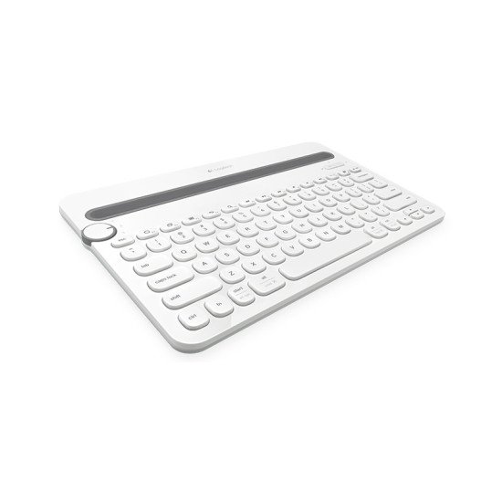 Logitech K480 clavier Bluetooth QWERTZ Allemand Blanc