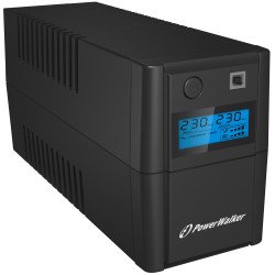 PowerWalker VI 650SE LCD/IEC Interactivité de ligne 0,65 kVA 360 W 4 sortie(s) CA