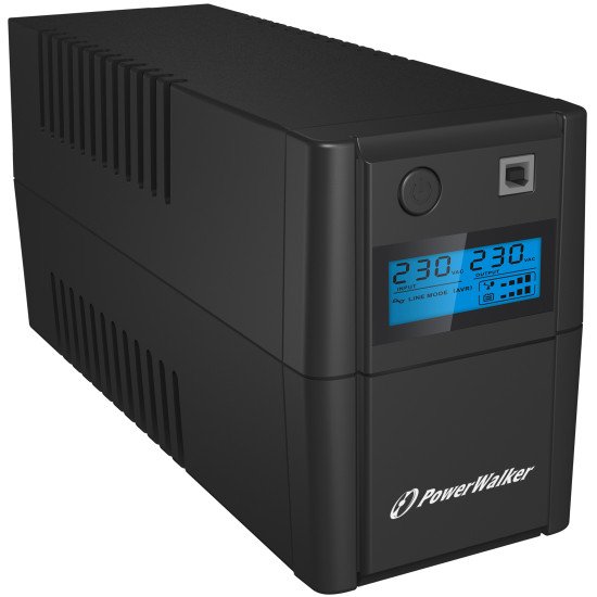 PowerWalker VI 650SE LCD/IEC Interactivité de ligne 0,65 kVA 360 W 4 sortie(s) CA