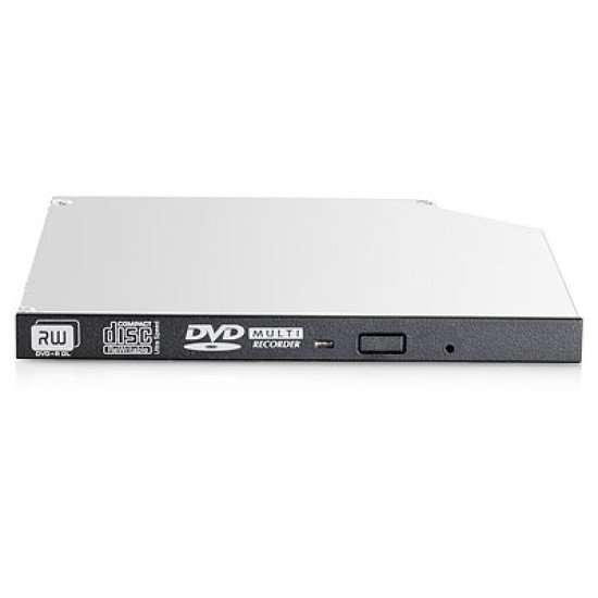 HPE 9.5mm SATA DVD-RW JackBlack Gen9 Optical Drive lecteur de disques optiques Interne Noir, Gris DVD Super Multi DL
