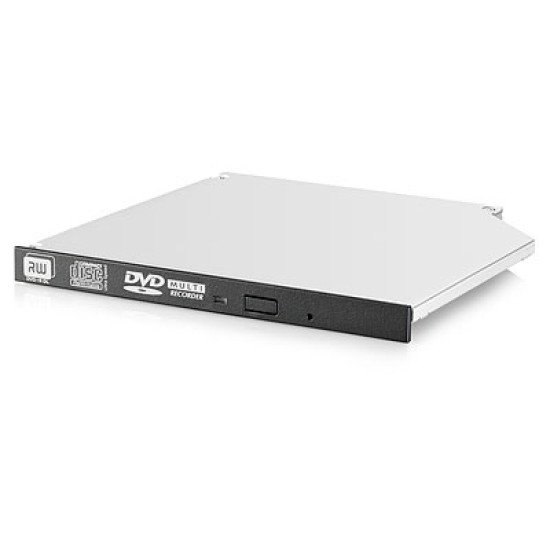 HPE 9.5mm SATA DVD-RW JackBlack Gen9 Optical Drive lecteur de disques optiques Interne Noir, Gris DVD Super Multi DL