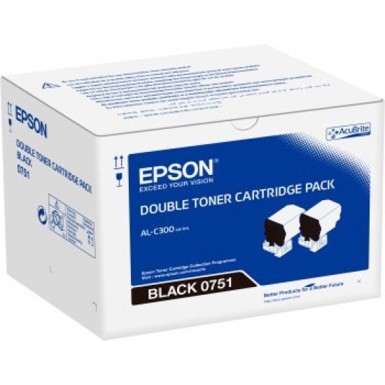 Epson Pack 2 Toners Noir (2 x 7 300 p)