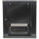 Intellinet Armoire réseau murale 19" (standard), 15U, profondeur 600 mm, noire, en kit, charge max. 60 kg, utilisable sur bureau ou sol, profondeur utile 410 mm, porte métal et verre, panneaux latéraux amovibles
