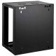 Intellinet Armoire réseau murale 19" (standard), 6U, profondeur 450 mm, noire, en kit, charge max. 60 kg, utilisable sur bureau ou sol, profondeur utile 270 à 350 mm, porte métal et verre, panneaux latéraux amovibles