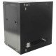 Intellinet Armoire réseau murale 19" (standard), 15U, profondeur 600 mm, noire, en kit, charge max. 60 kg, utilisable sur bureau ou sol, profondeur utile 410 mm, porte métal et verre, panneaux latéraux amovibles