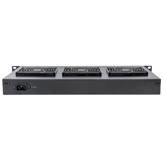 Intellinet Unité de ventilation à 3 ventilateurs pour racks 19", 1U, noire, garantie à vie