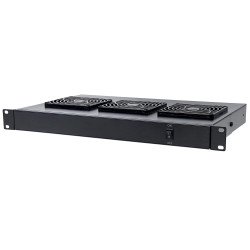 Intellinet Unité de ventilation à 3 ventilateurs pour racks 19", 1U, noire, garantie à vie