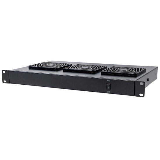Intellinet Unité de ventilation à 3 ventilateurs pour racks 19", 1U, noire, garantie à vie