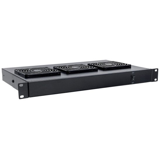 Intellinet Unité de ventilation à 3 ventilateurs pour racks 19", 1U, noire, garantie à vie