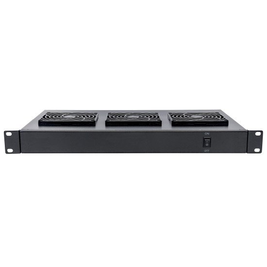 Intellinet Unité de ventilation à 3 ventilateurs pour racks 19", 1U, noire, garantie à vie