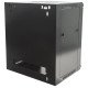 Intellinet Armoire réseau murale 19" (standard), 12U, profondeur 600 mm, noire, en kit, charge max. 60 kg, utilisable sur bureau ou sol, profondeur utile 410 mm, porte métal et verre, panneaux latéraux amovibles