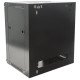 Intellinet Armoire réseau murale 19" (standard), 12U, profondeur 600 mm, noire, en kit, charge max. 60 kg, utilisable sur bureau ou sol, profondeur utile 410 mm, porte métal et verre, panneaux latéraux amovibles