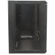 Intellinet Armoire réseau murale 19" (standard), 12U, profondeur 600 mm, noire, en kit, charge max. 60 kg, utilisable sur bureau ou sol, profondeur utile 410 mm, porte métal et verre, panneaux latéraux amovibles