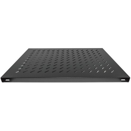 Intellinet Étagère fixe renforcée 19", 1U, profondeur 800 mm, charge max. 100 kg, noire, garantie trois ans