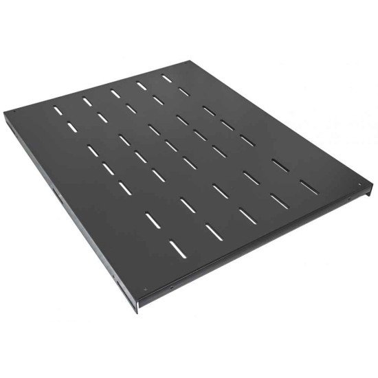 Intellinet Étagère fixe renforcée 19", 1U, profondeur 600 mm, charge max. 100 kg, noire, garantie trois ans