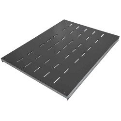 Intellinet Étagère fixe renforcée 19", 1U, profondeur 600 mm, charge max. 100 kg, noire, garantie trois ans