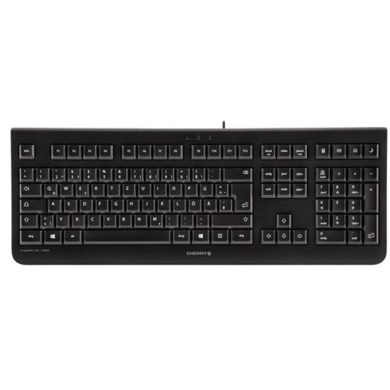 CHERRY KC 1000 clavier USB QWERTZ DE Noir