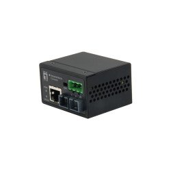 LevelOne IEC-4001 convertisseur de support réseau 100 Mbit/s Multimode Noir