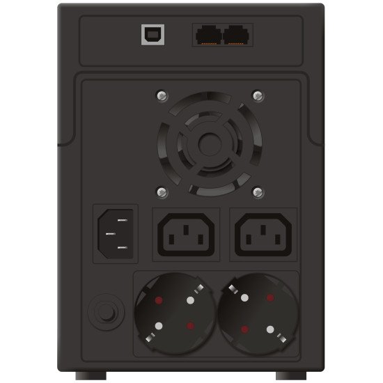 PowerWalker VI 2200 SHL Schuko UPS Interactivité de ligne 2,2 kVA 1200 W 4 sortie(s) CA