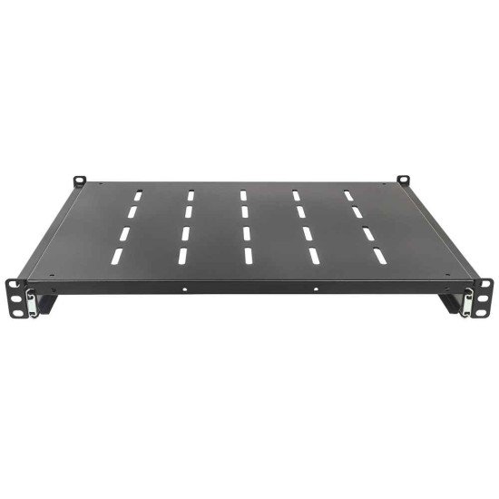 Intellinet Étagère coulissante 19", 1U, profondeur réglable de 800 à 1000 mm, profondeur d'étagère 550 mm, noire, garantie trois ans