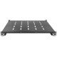 Intellinet Étagère coulissante 19", 1U, profondeur réglable de 800 à 1000 mm, profondeur d'étagère 550 mm, noire, garantie trois ans