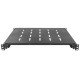 Intellinet Étagère coulissante 19", 1U, profondeur réglable de 800 à 1000 mm, profondeur d'étagère 550 mm, noire, garantie trois ans