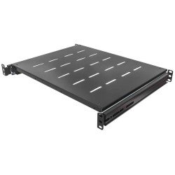 Intellinet Étagère coulissante 19", 1U, profondeur réglable de 800 à 1000 mm, profondeur d'étagère 550 mm, noire, garantie trois ans