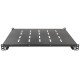 Intellinet Étagère coulissante 19", 1U, pour armoires et racks de 600 à 800 mm de profondeur, profondeur d'étagère 350 mm, charge max. 35 kg, noire, garantie trois ans