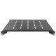 Intellinet Étagère coulissante 19", 1U, pour armoires et racks de 600 à 800 mm de profondeur, profondeur d'étagère 350 mm, charge max. 35 kg, noire, garantie trois ans
